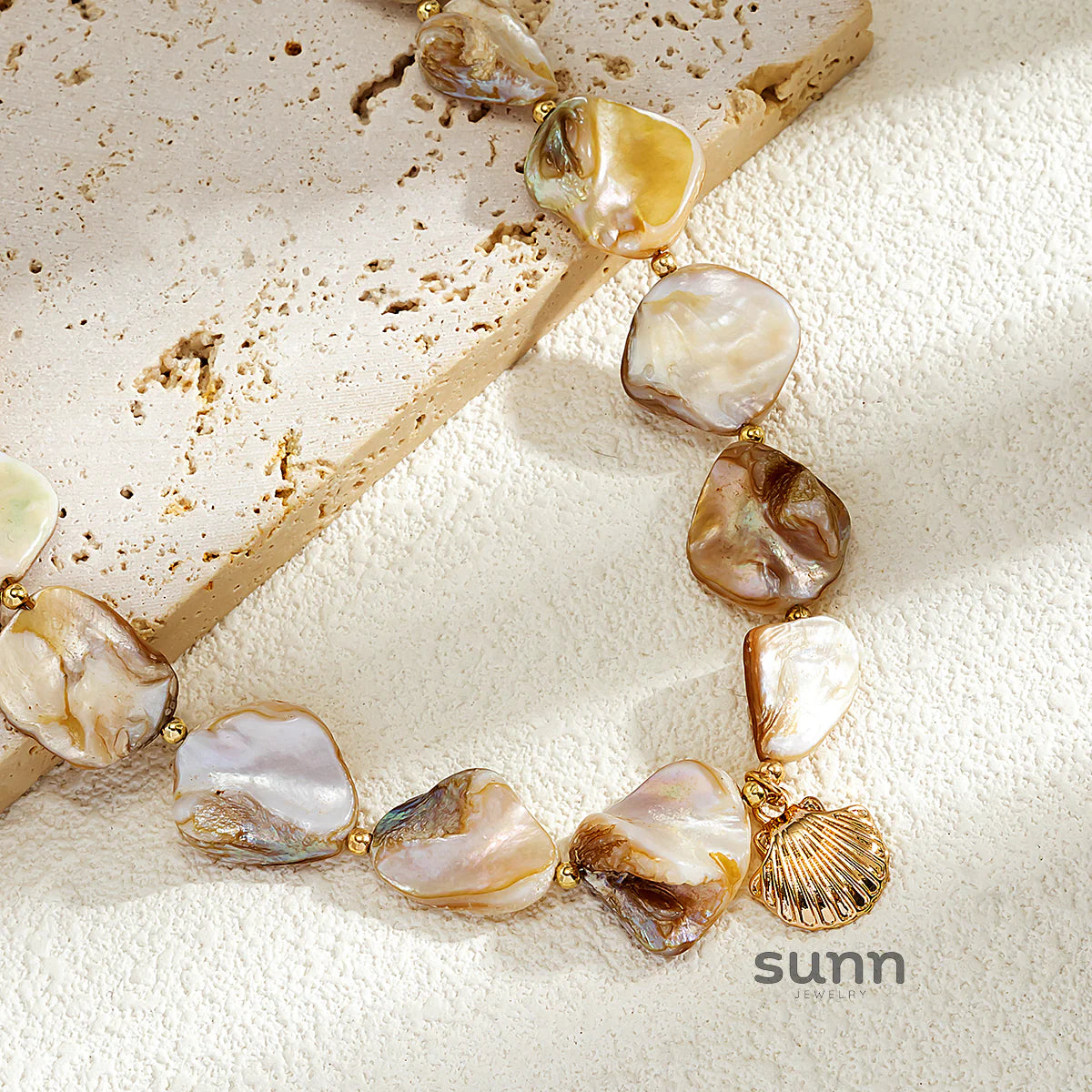 Alaura Scallop Charm Chain