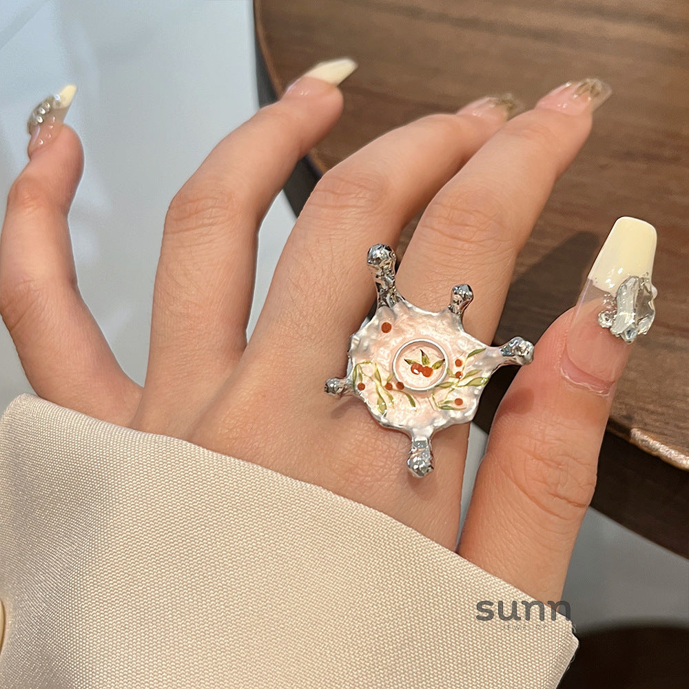 Alayah Enamel Rose Ring [EFFFA2YV]