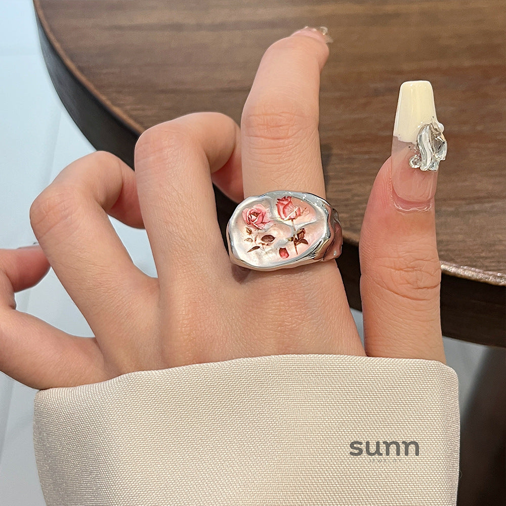 Alayah Enamel Rose Ring [2LZZYVOD]