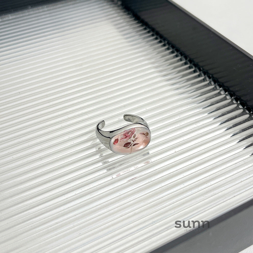 Alayah Enamel Rose Ring [5BFQVAUB]