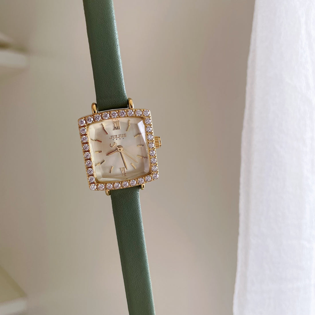 Alayiah Diamond Square Watch [C4E0OKCS]