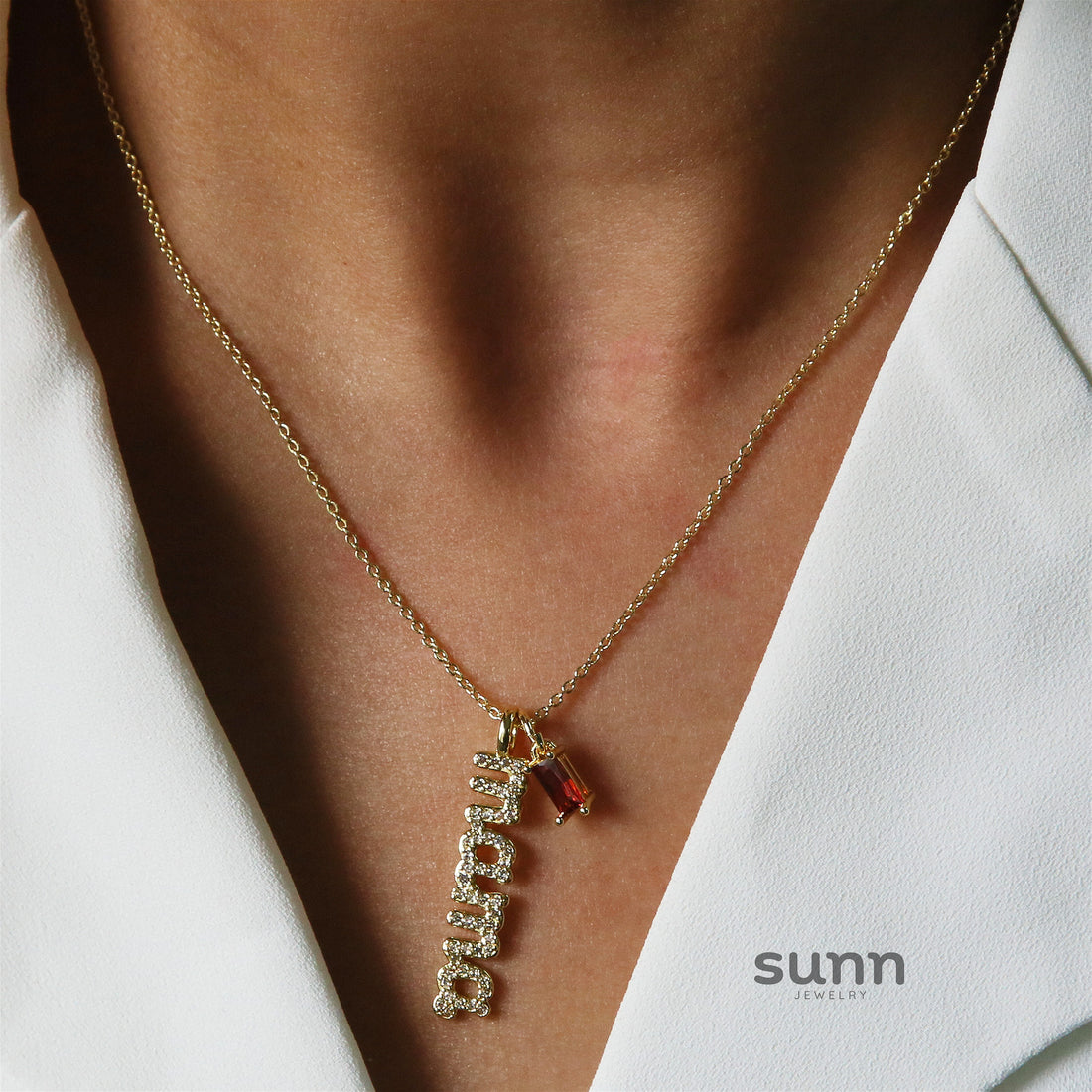 Alayjah Mama Birthstone Necklace [AJIQQV70]