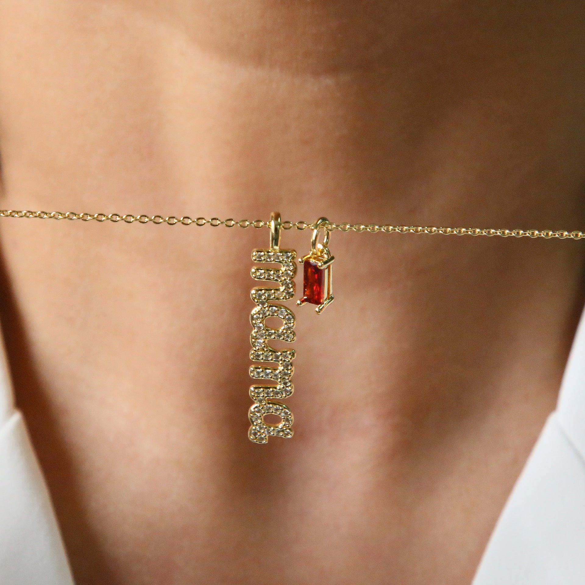 Alayjah Mama Birthstone Necklace [AJIQQV70]