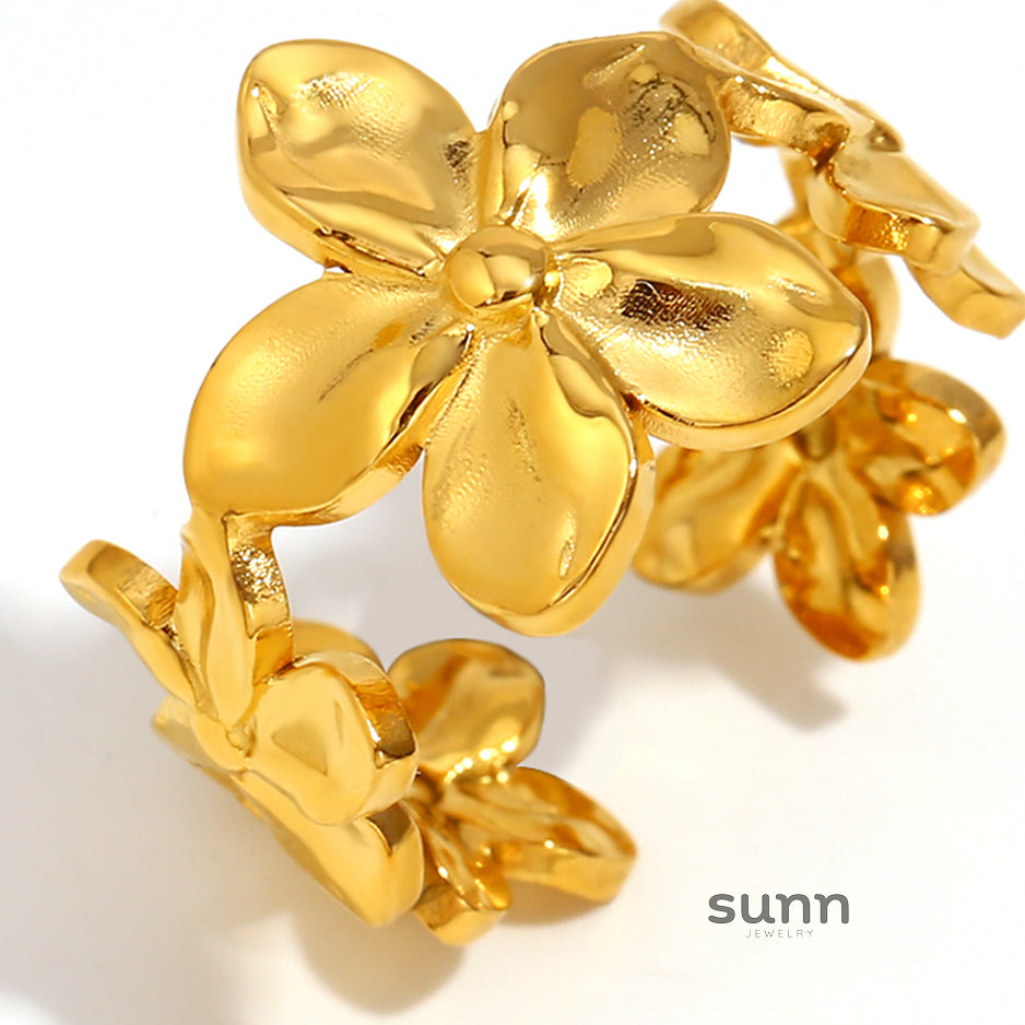 Alaylah Floral Opening Ring [UF1MFFNH]