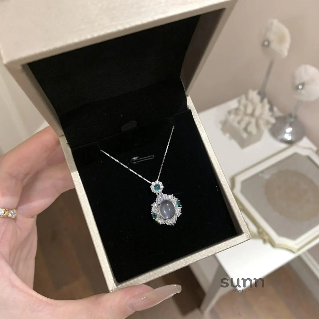 Alaynah Celestial Chalcedony Necklace