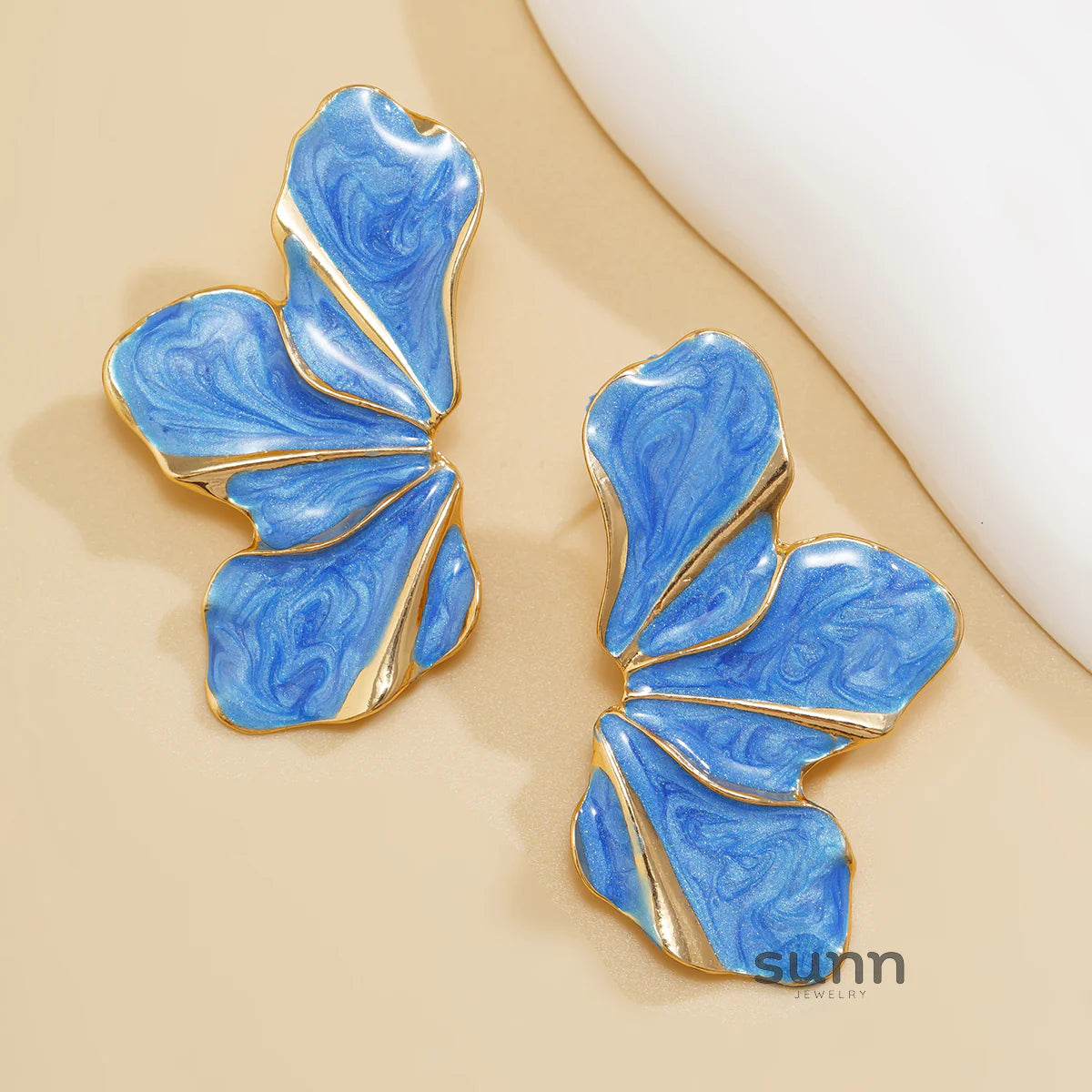 Alaynah Enamel Petal Studs