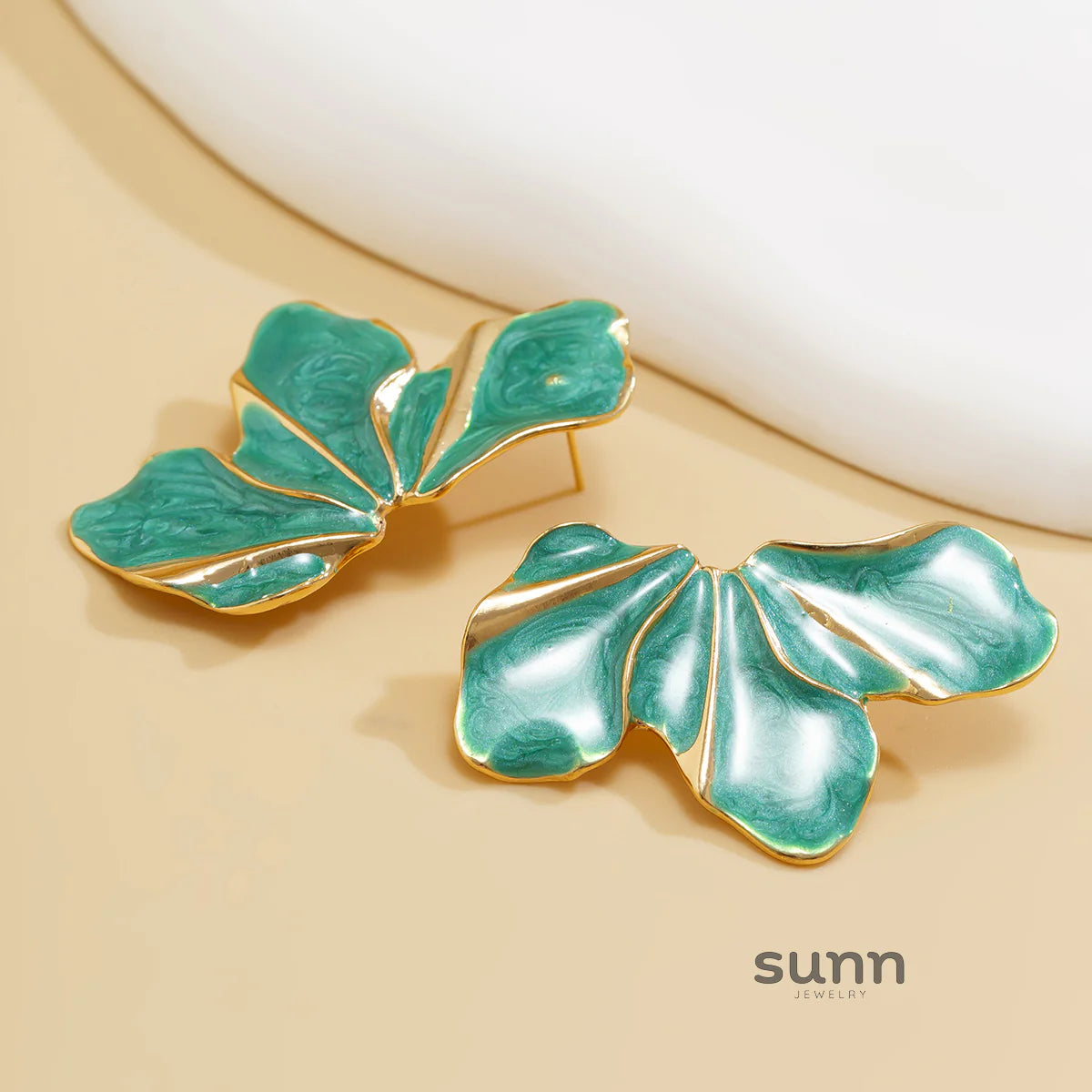 Alaynah Enamel Petal Studs