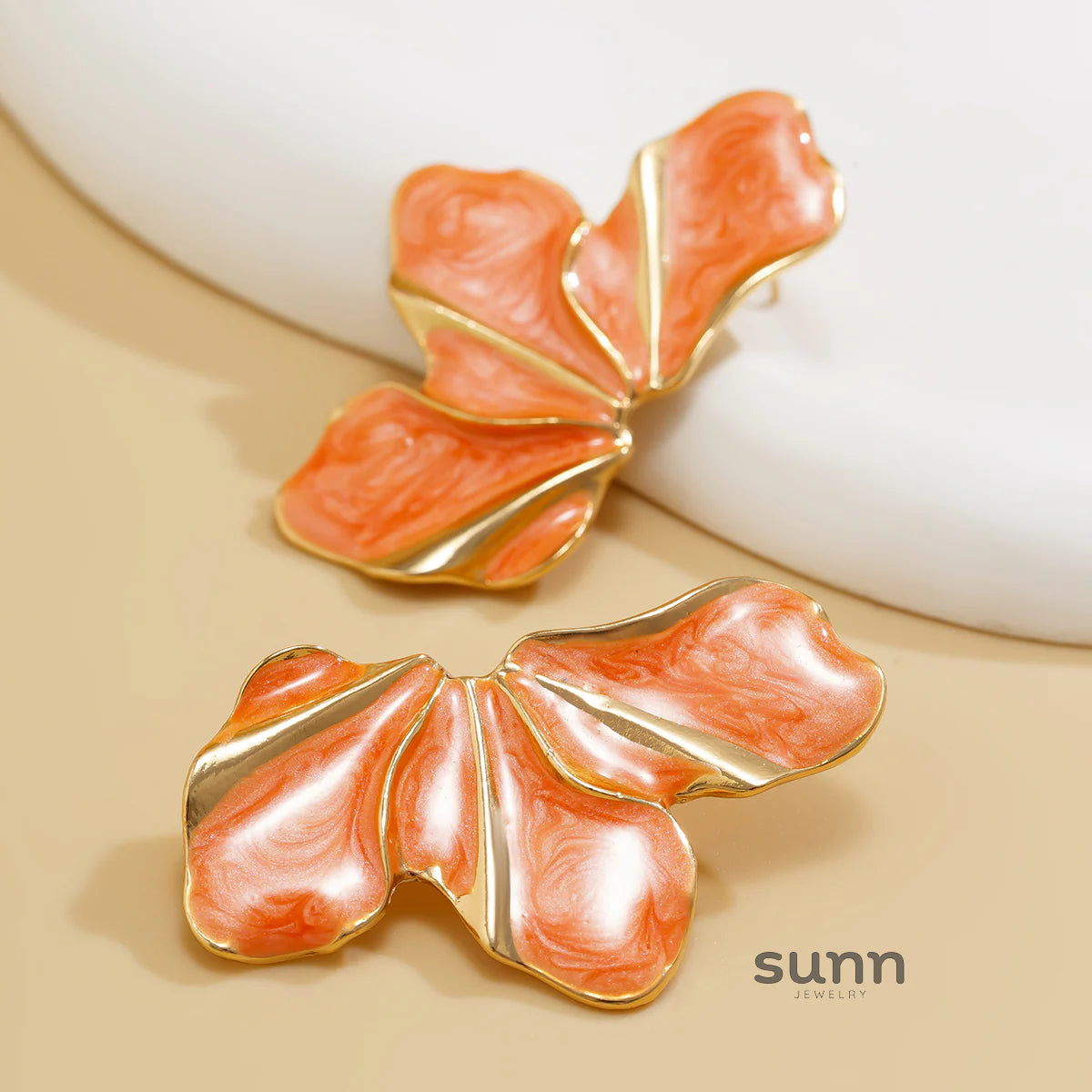 Alaynah Enamel Petal Studs