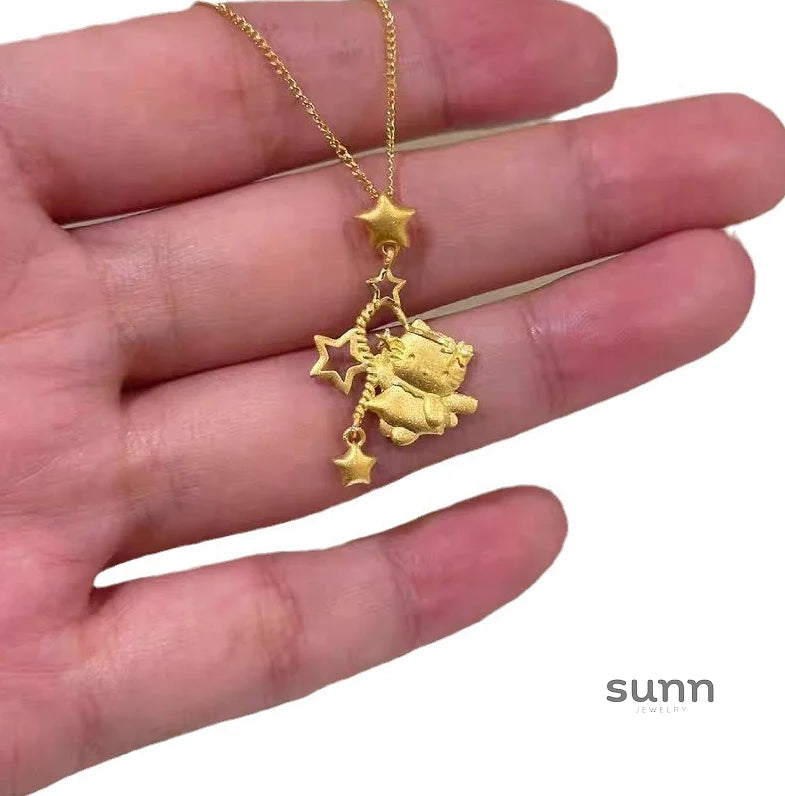 Alaysha Star Kitty Necklace