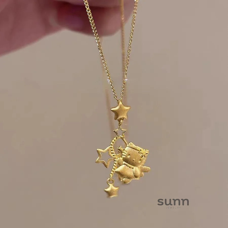 Alaysha Star Kitty Necklace