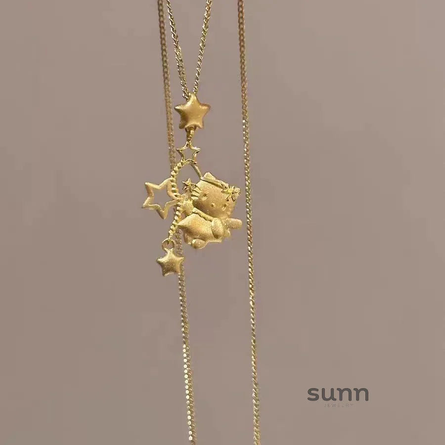 Alaysha Star Kitty Necklace