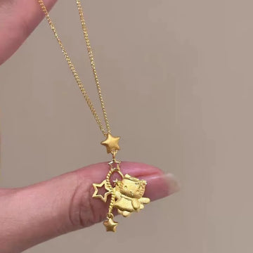 Alaysha Star Kitty Necklace
