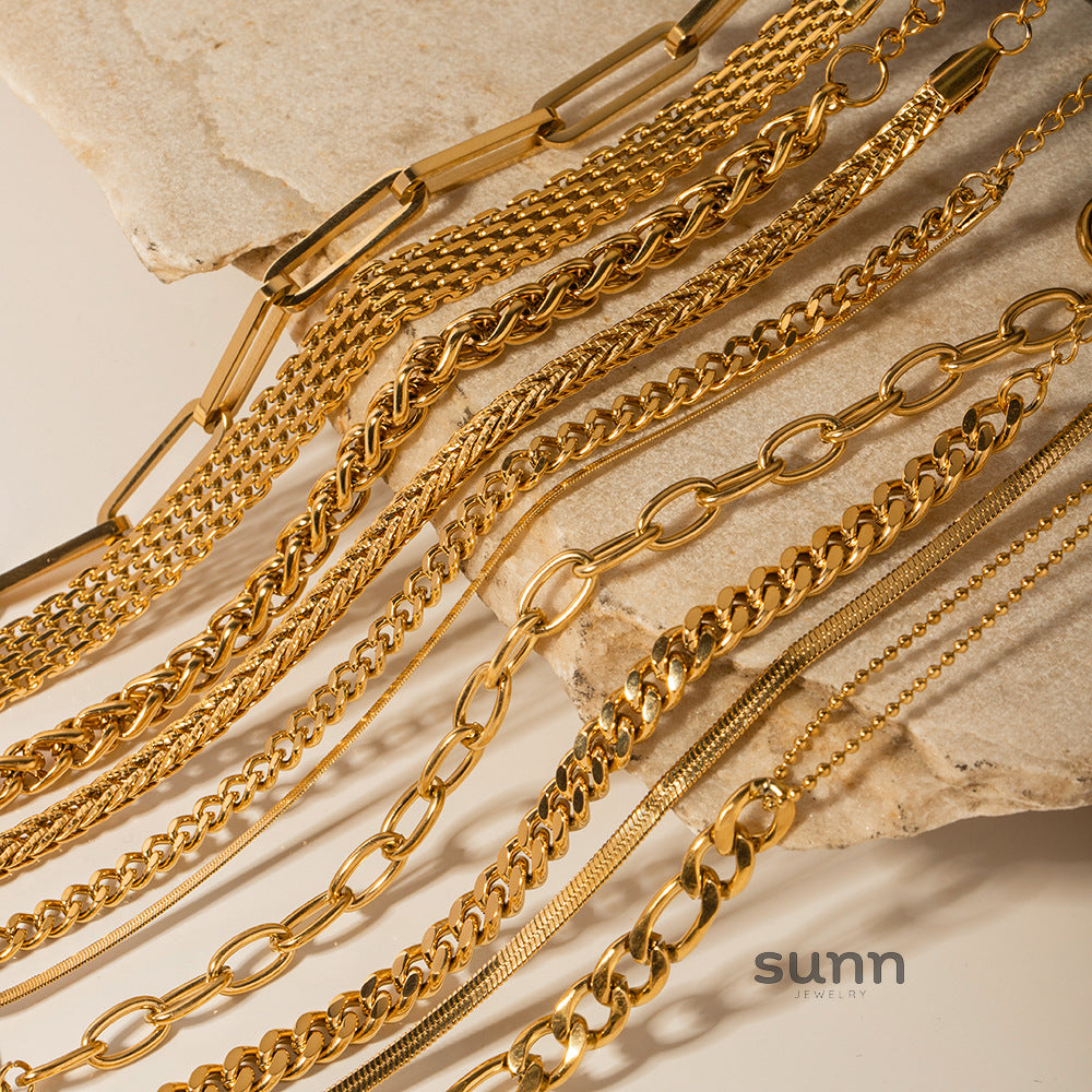 Alayshia Plated Chain Bracelet [KTJ3Q4SS]