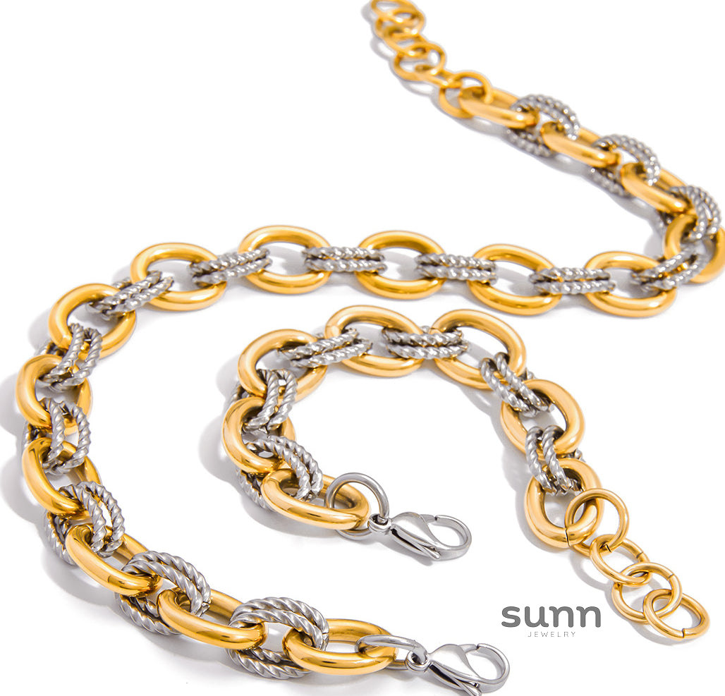 Albany Geometric Steel Bracelet [AZO02CR0]