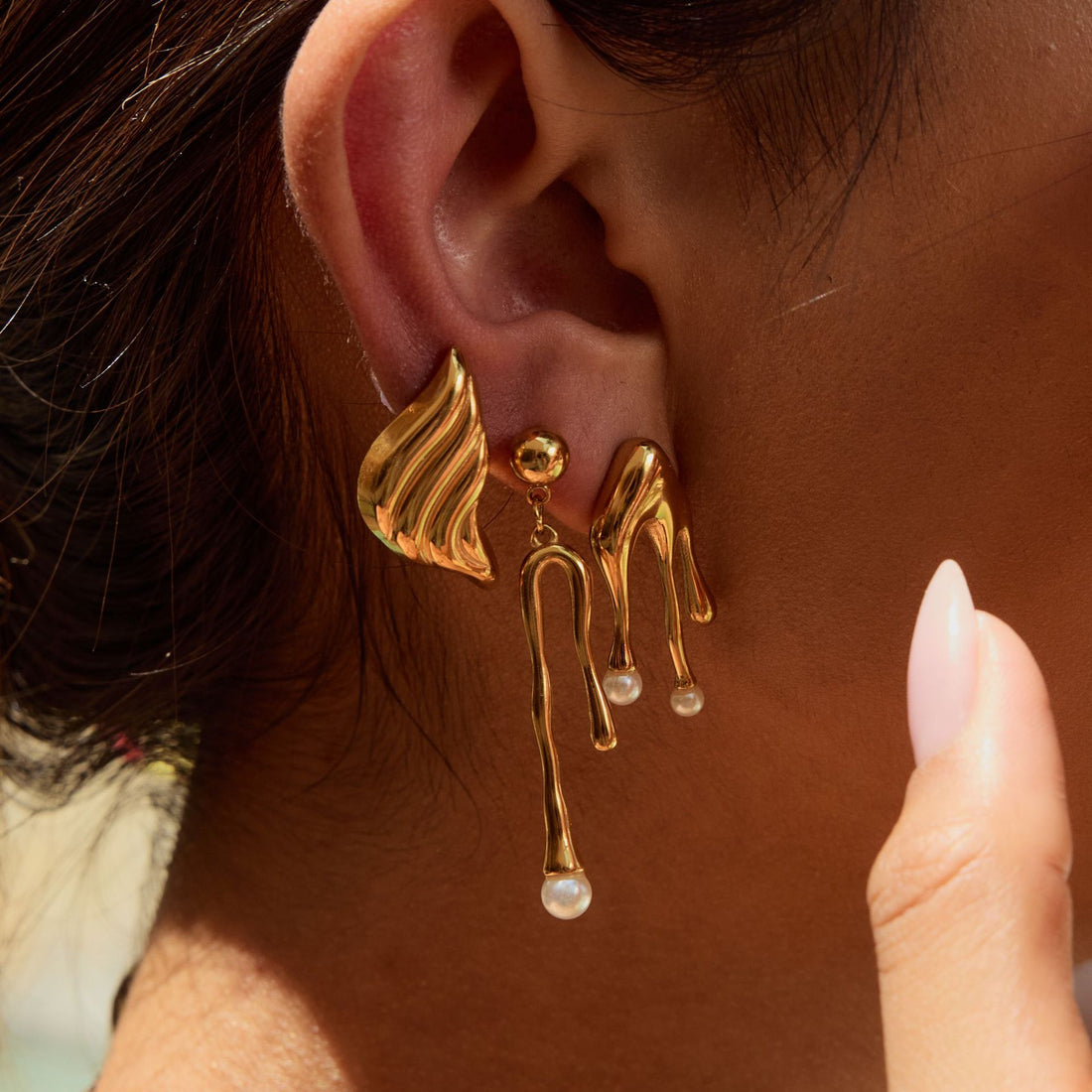 Albany Lava Stud Earrings [Y0OK34H4]