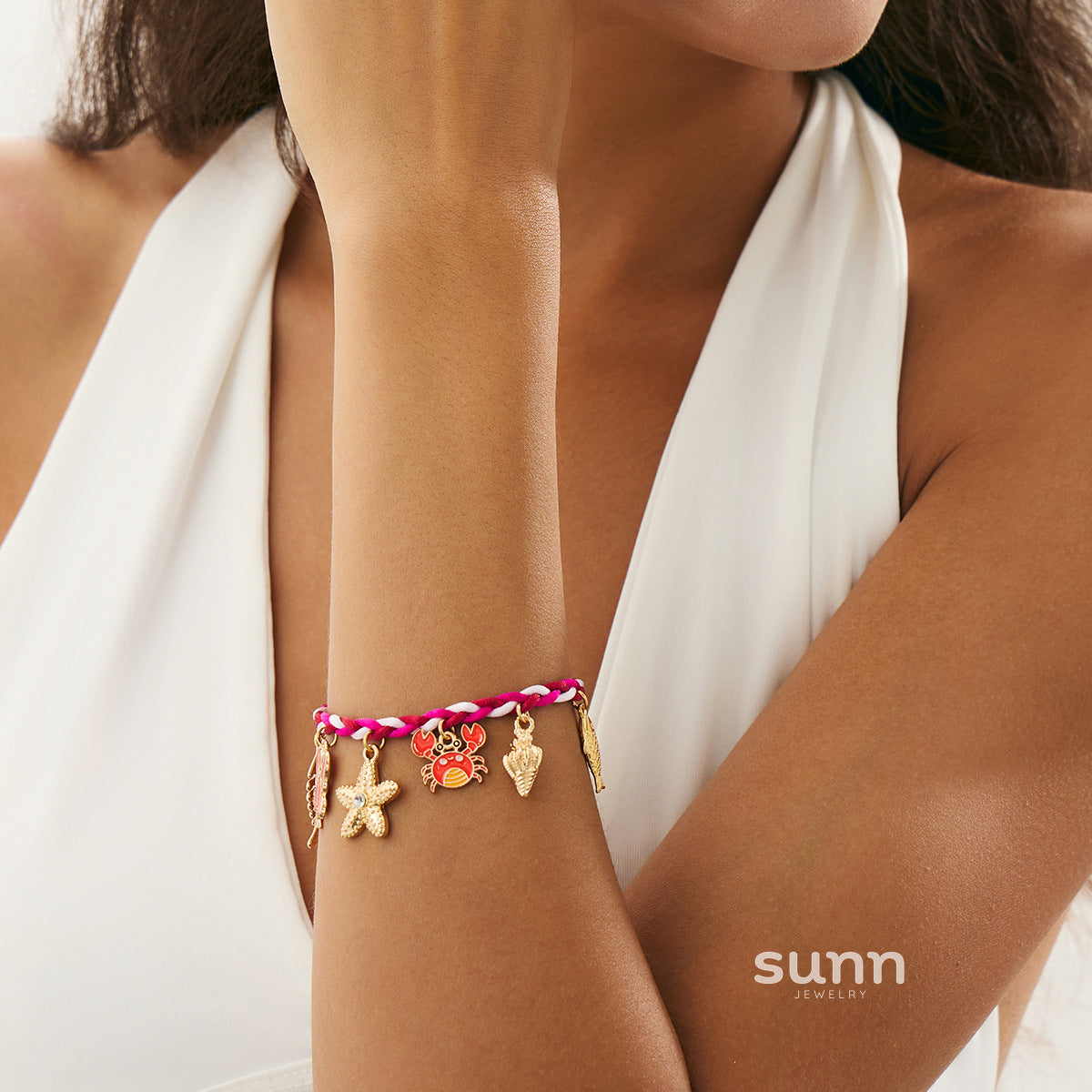 Aleana Starfish Charm Bracelet [I88UURHP]