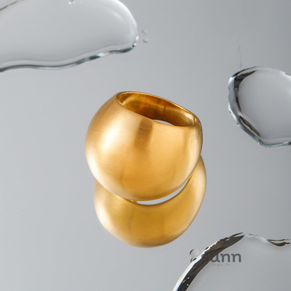 Aleisha Frosted Band Ring [2JCC7LP0]