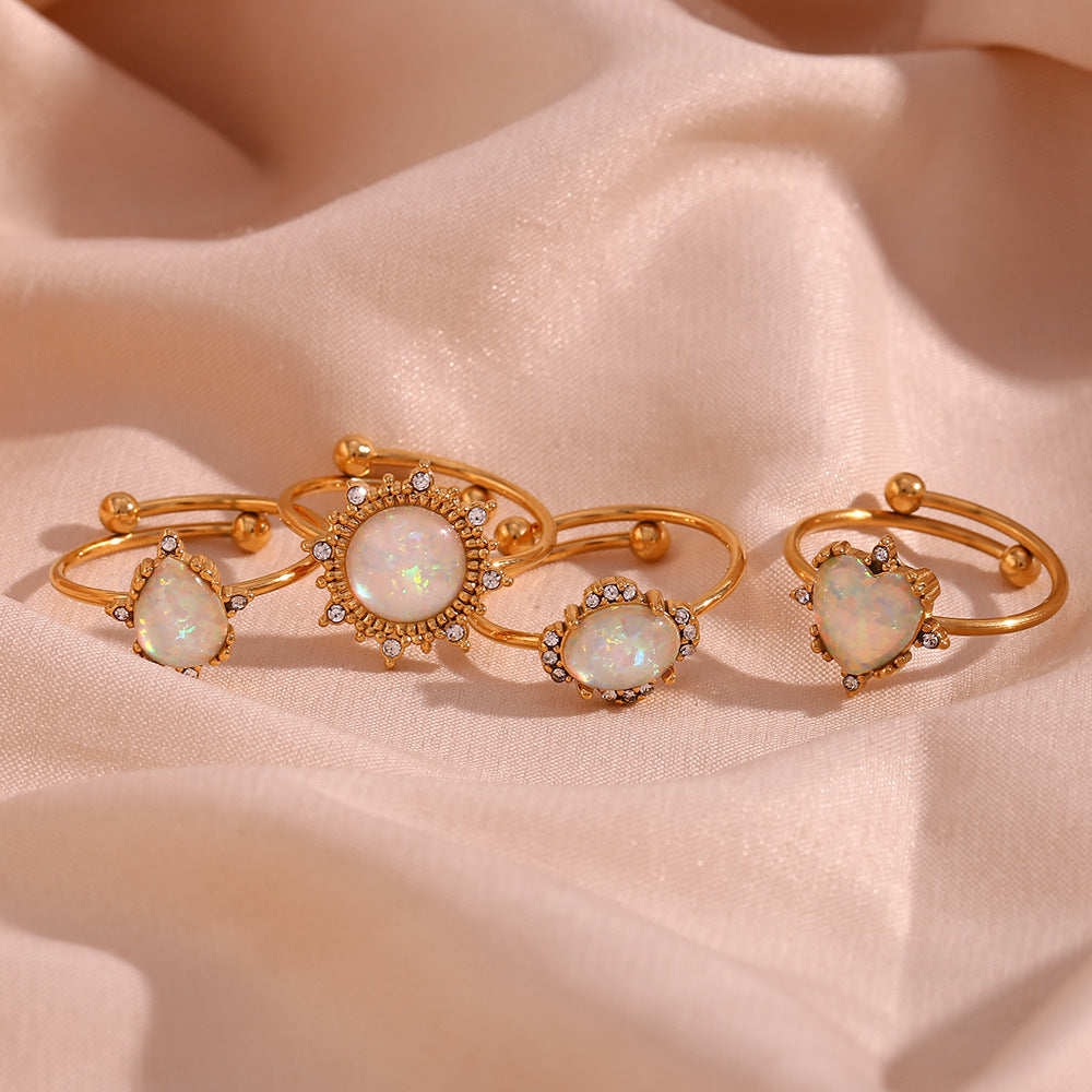 Aleksandra Opal Adjustable Ring [AR66YU4Q]