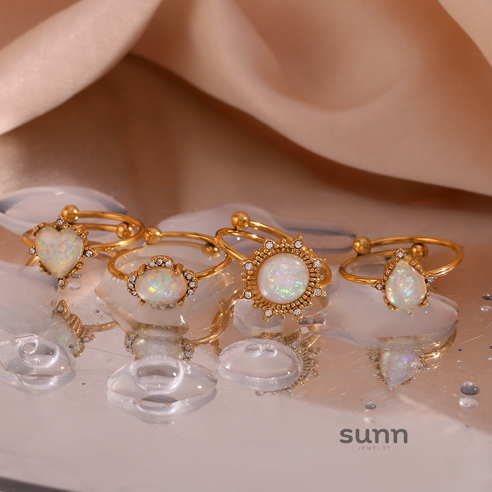 Aleksandra Opal Adjustable Ring [H9Y4CV5L]