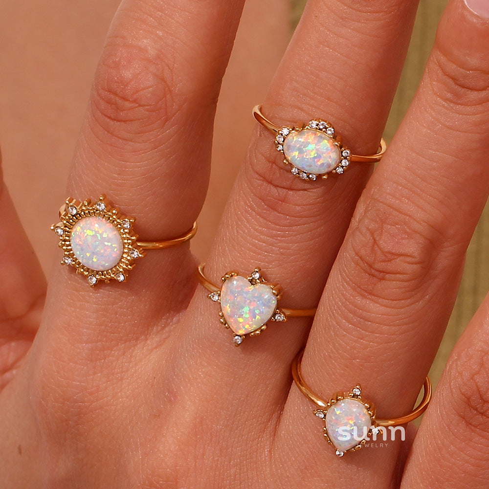 Aleksandra Opal Adjustable Ring [IQ2I4LBT]