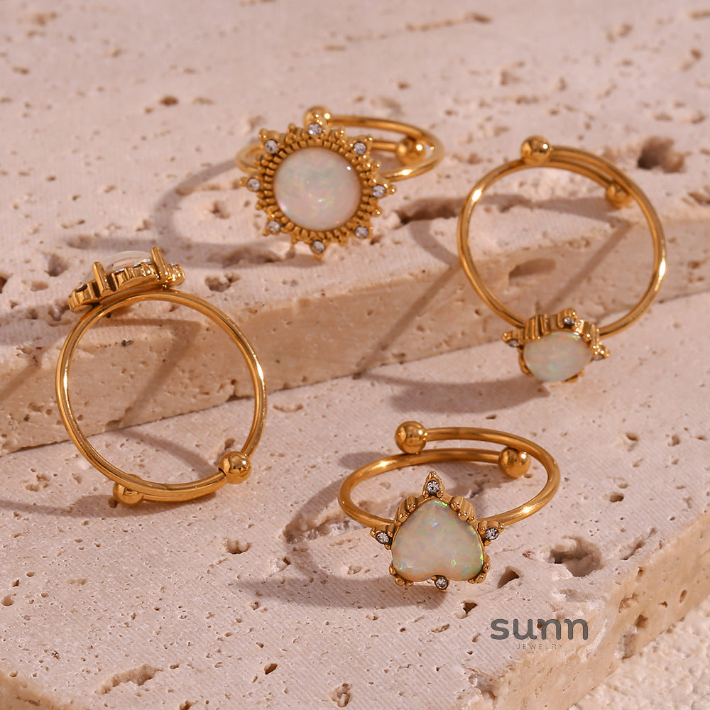 Aleksandra Opal Adjustable Ring [ON3DMDBY]