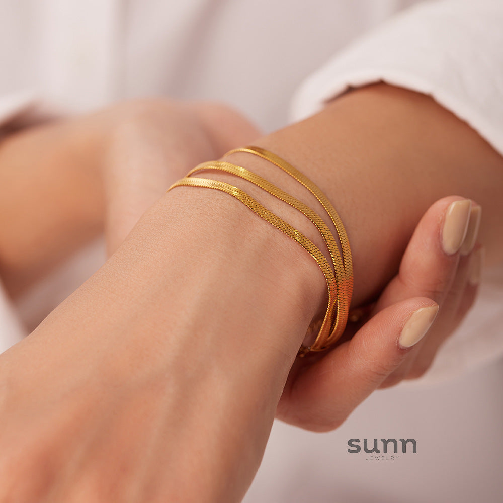 Alena Layered Chain Bracelet [MRRIE2JM]