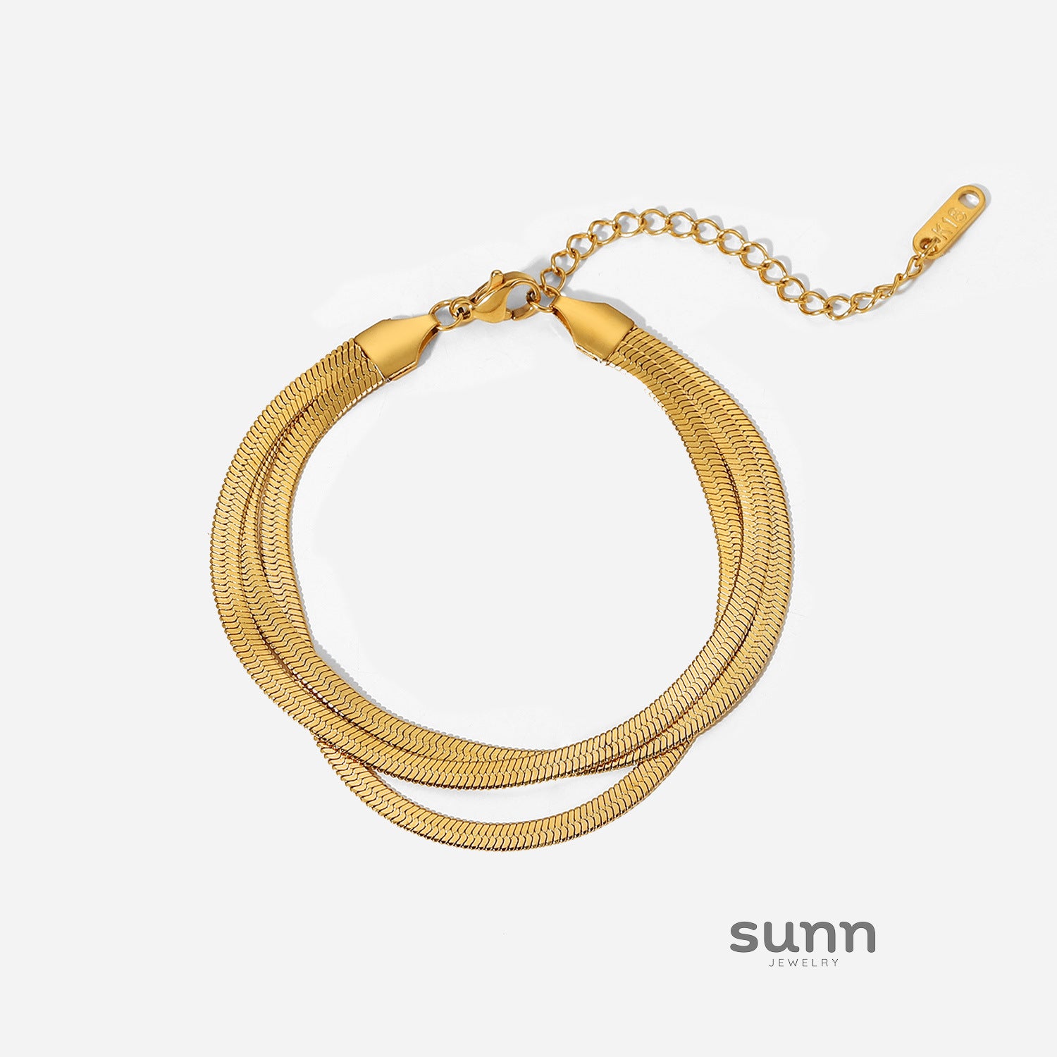 Alena Layered Chain Bracelet [LSW9LOV1]