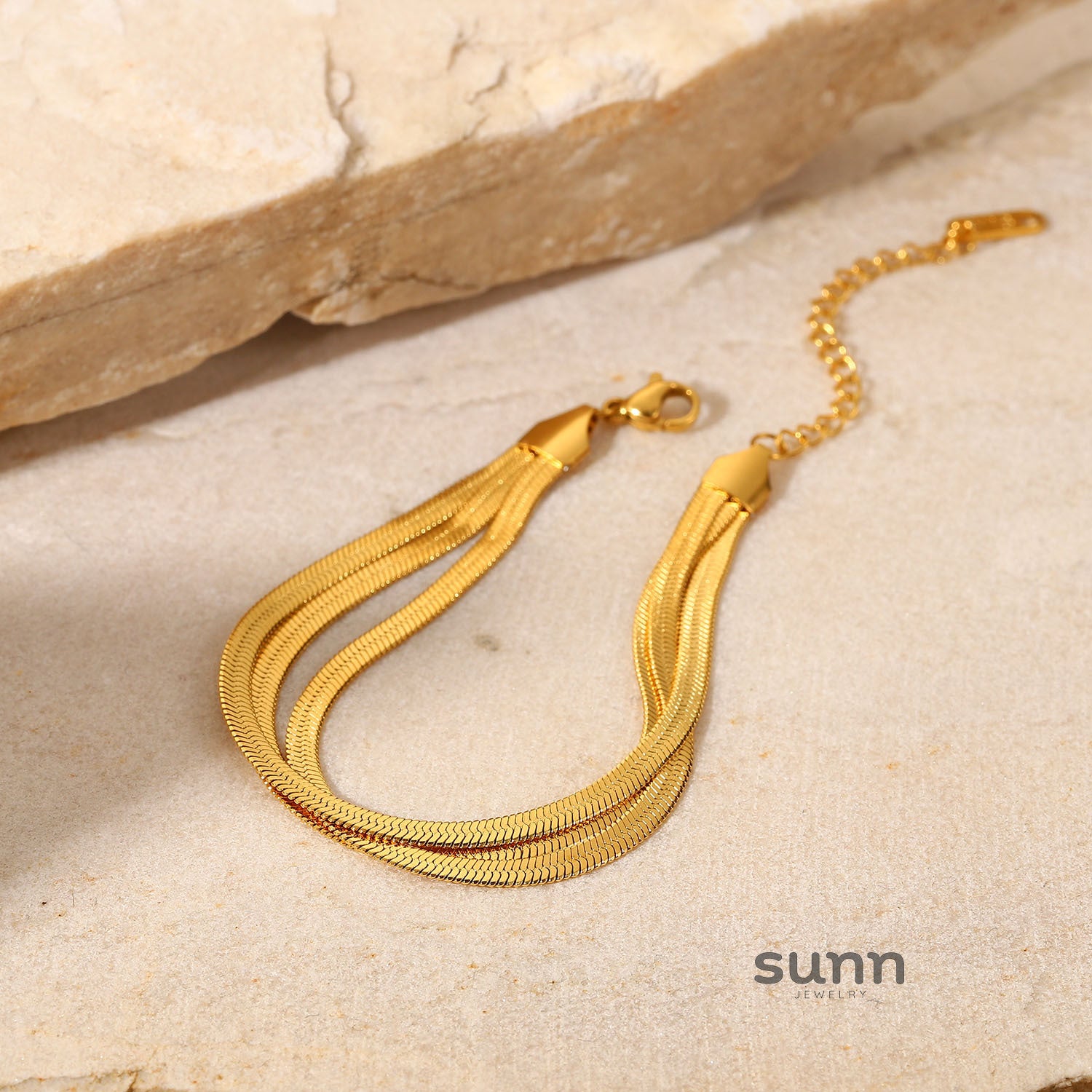 Alena Layered Chain Bracelet [SRPYI9QG]