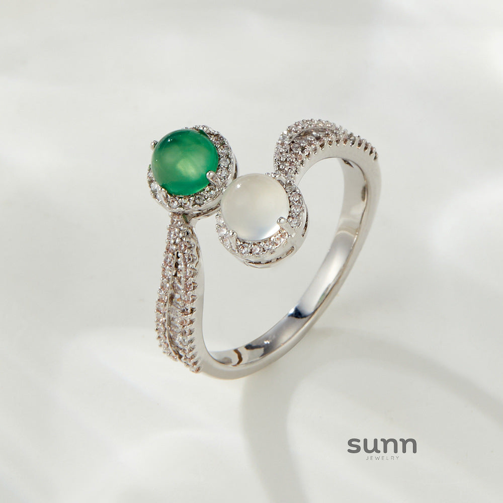 Alesana Dual Stone Ring [XYYLUD84]