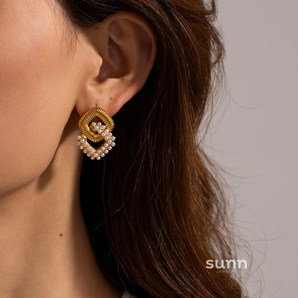 Alessia Crystal Layered Hoop Earrings