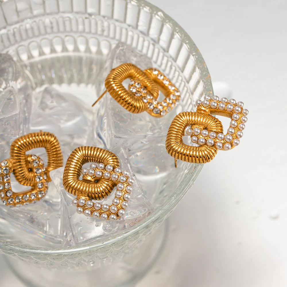 Alessia Crystal Layered Hoop Earrings