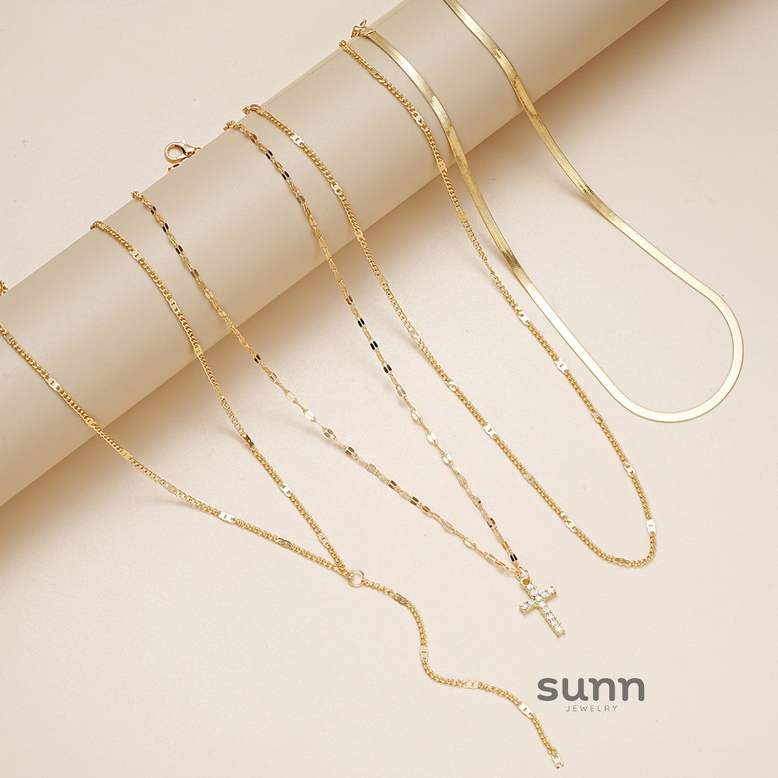 Alexander Layered Cross Necklace [XG8QJI21]