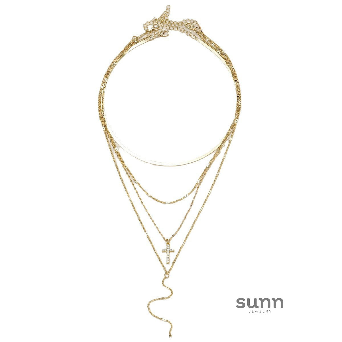 Alexander Layered Cross Necklace [EQYZQQ5D]