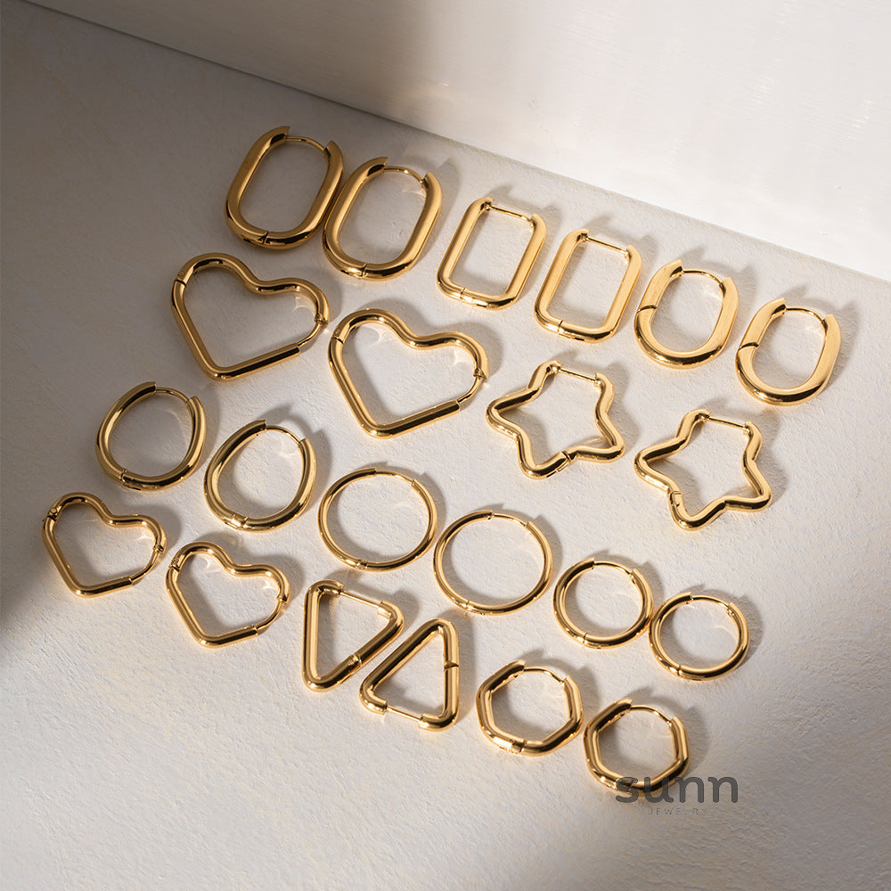 Alexandra Dainty Heart Earrings [RU329R9J]