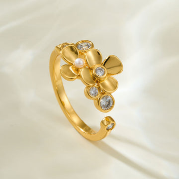 Alexandria Delicate Flower Ring [OSRM2USO]