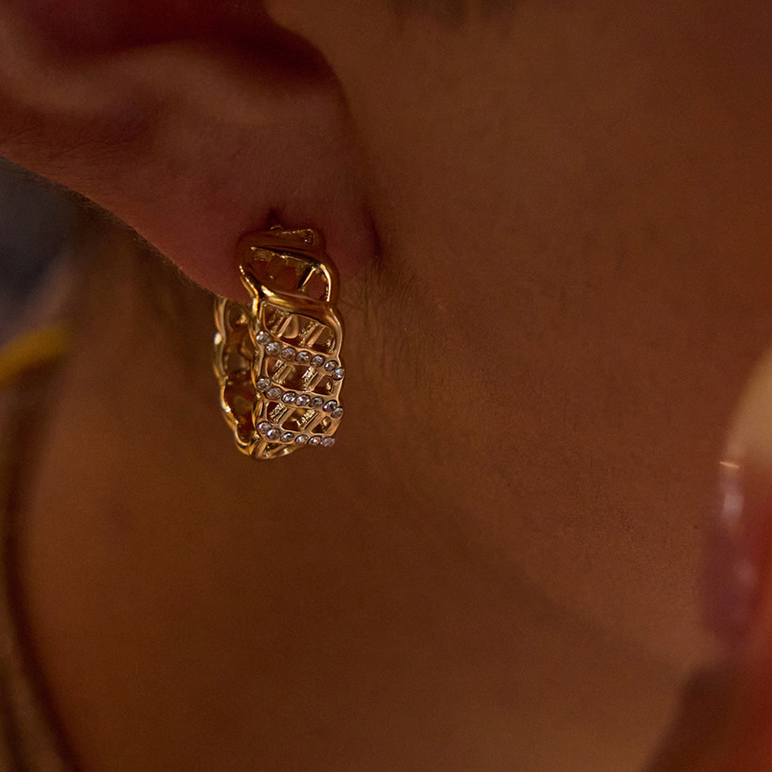 Alexandria Geometric Hoop Earrings [DVLJVLRJ]