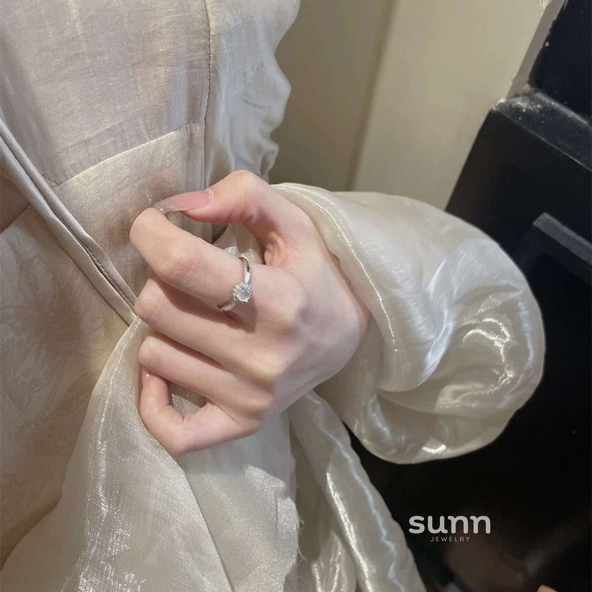 Alexi Moonlight Halo Ring