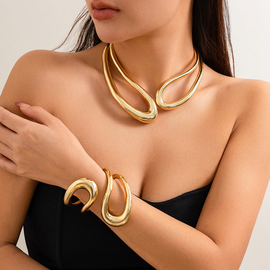 Alexia Twisted Coil Necklace [TSXD1IHG]