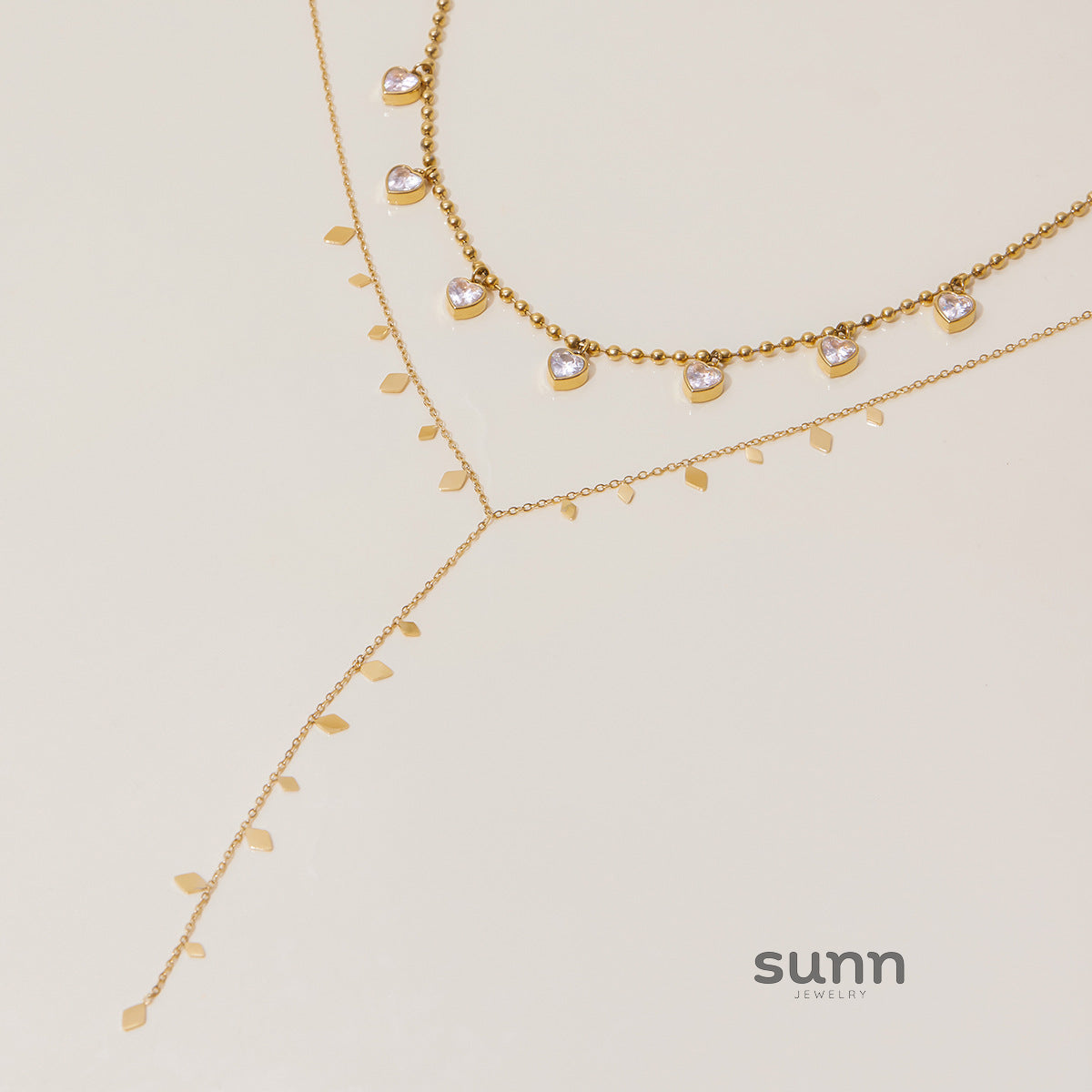Alexie Zircon Pendant Clavicle Necklace [WK5RZY8N]