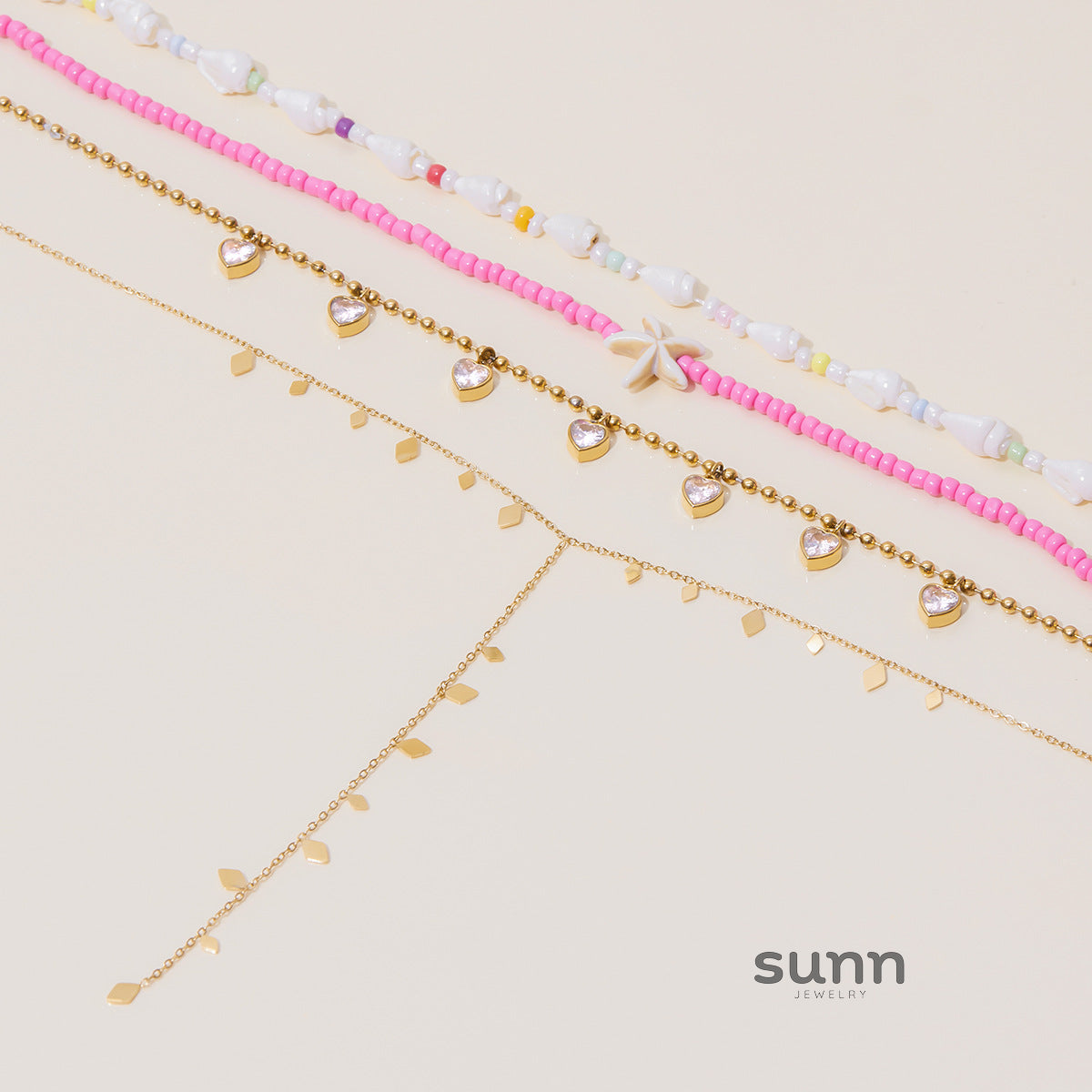 Alexie Zircon Pendant Clavicle Necklace [5I583P5E]