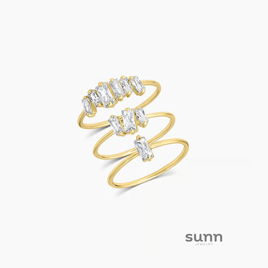 Alexis Sugar Cube Stacking Ring [WGXSBCKJ]
