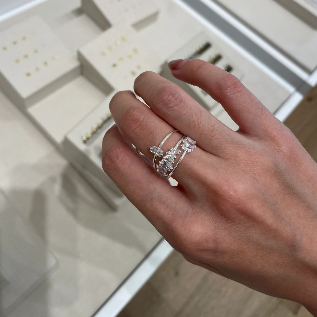 Alexis Sugar Cube Stacking Ring [JK8VBRY7]