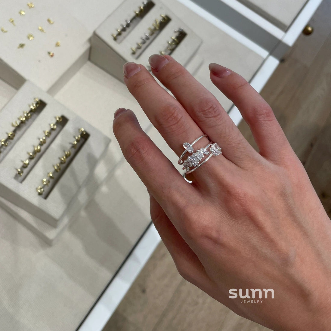 Alexis Sugar Cube Stacking Ring [JK8VBRY7]