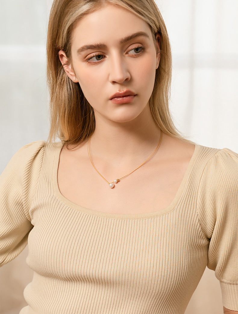 Aleysha Layered Pearl Necklace [75GLQJ8Z]