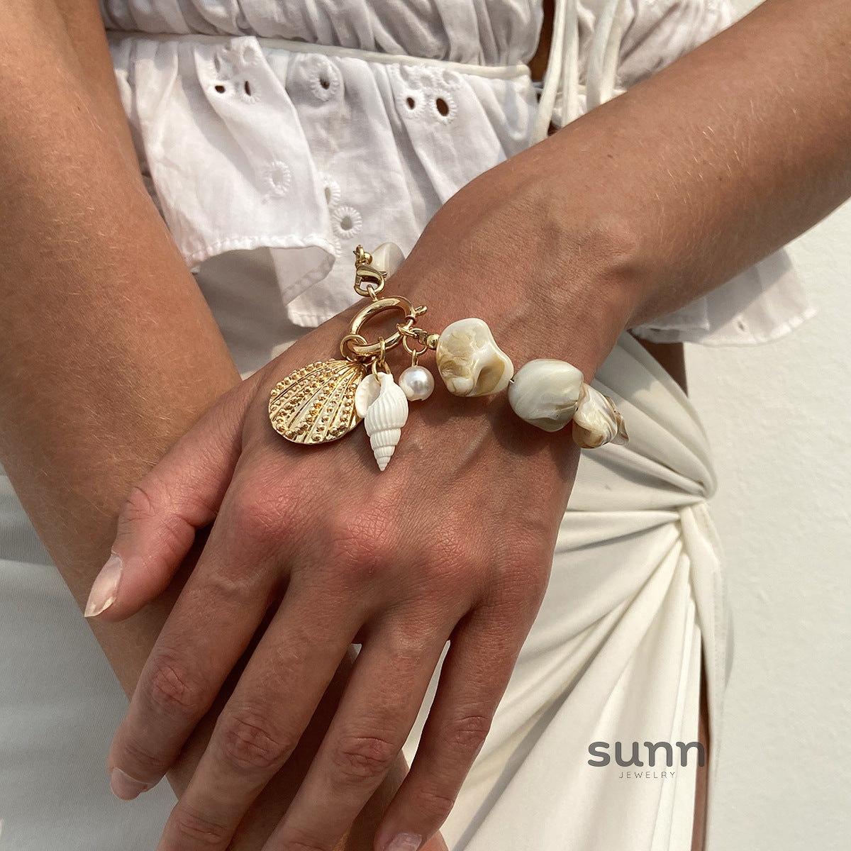 Aleysha Pearl Shell Jewelry Set [R93YLIZZ]