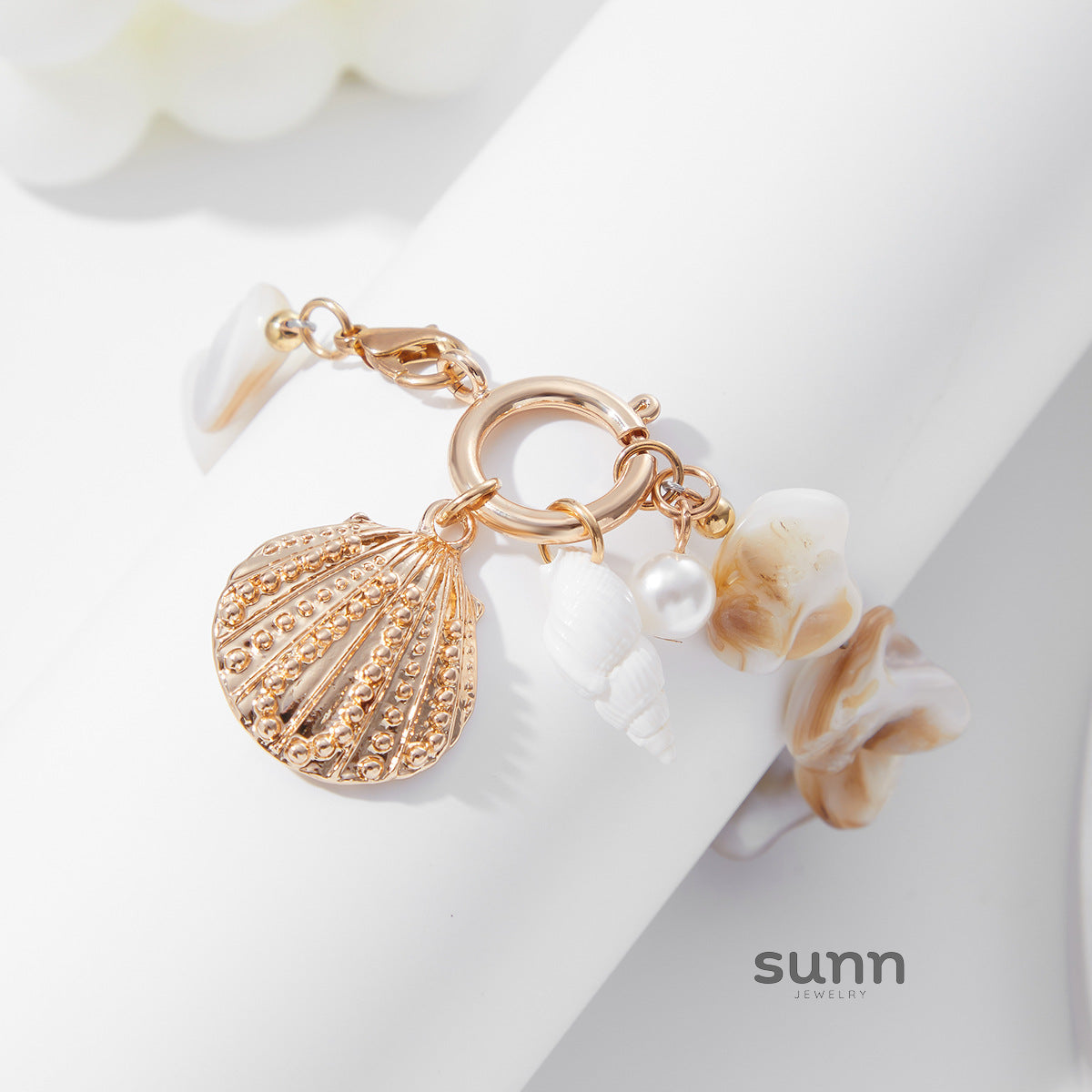 Aleysha Pearl Shell Jewelry Set [VD0FZ2B1]