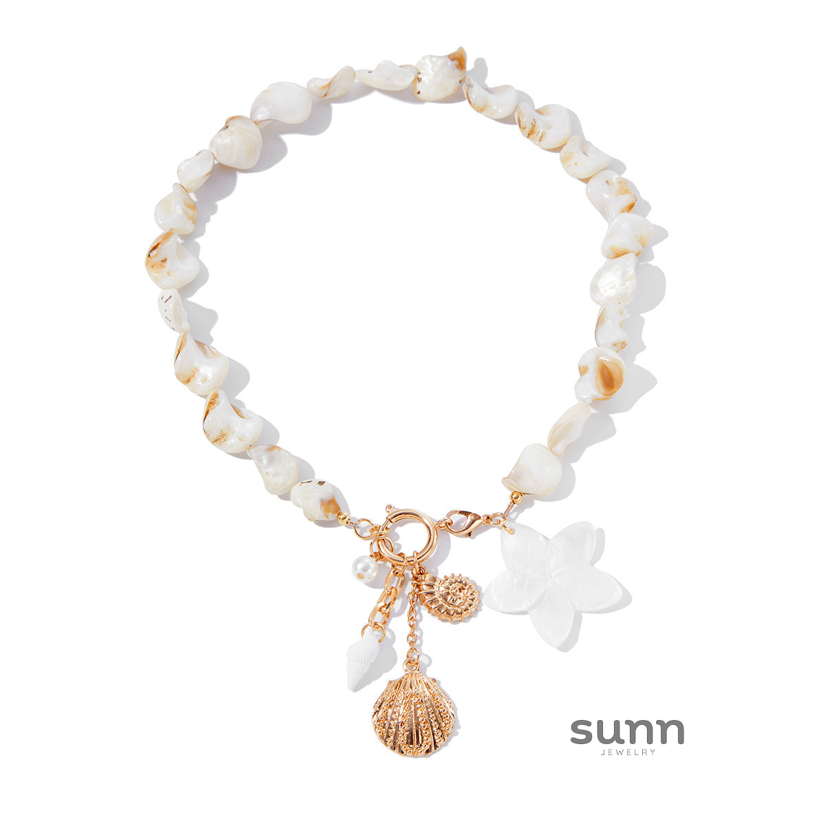 Aleysha Pearl Shell Jewelry Set [N2RMLFIU]