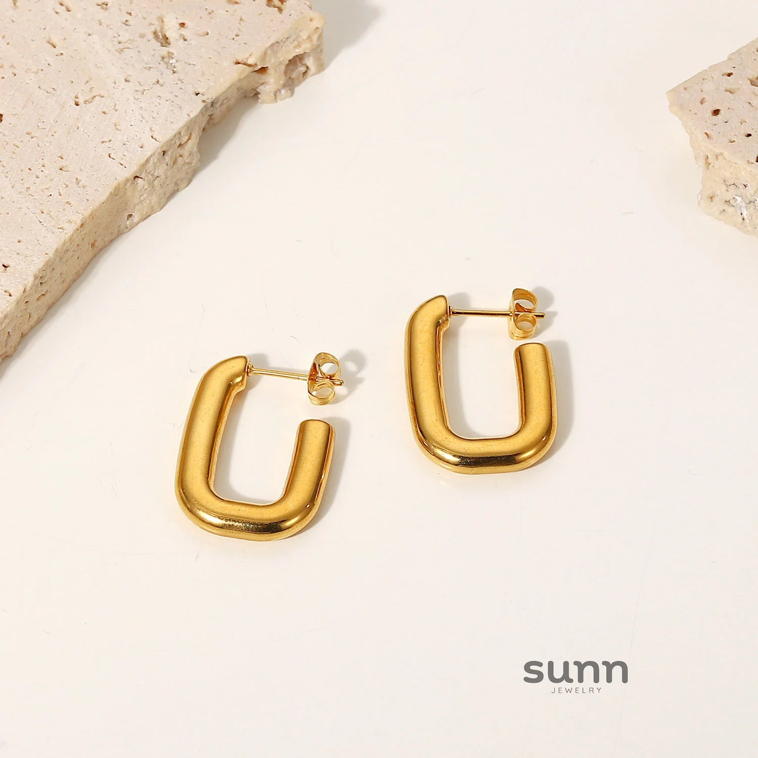 Aleysha Square Hoop Earrings