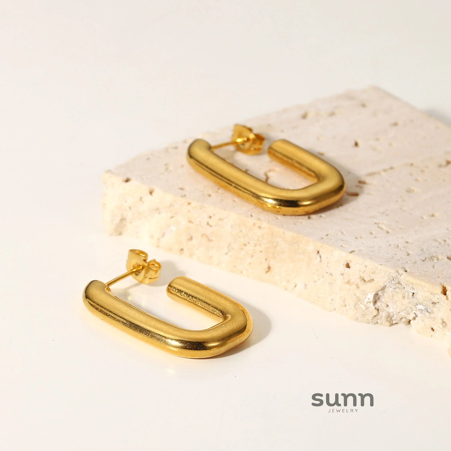 Aleysha Square Hoop Earrings