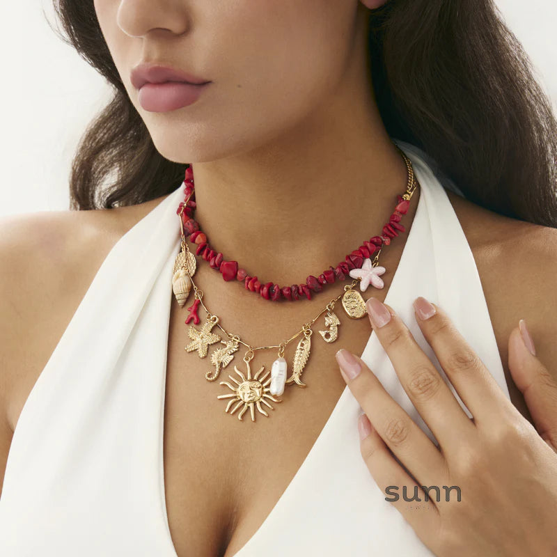 Aliana Golden Layered Starfish Set
